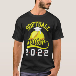 Camiseta Jugador De Softball Clase Senior De 2022 Feliz Últ