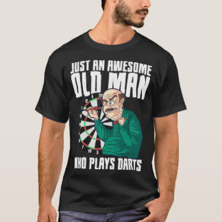 Camiseta Jugador de tablero de dardos masculino asombroso