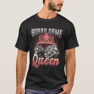 Camiseta Jugador de tablero de tablero de juego Reina de ju
