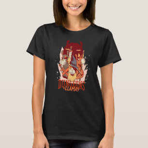 Camiseta Jugador de tabletas RPG Retro Dunges y Llamas