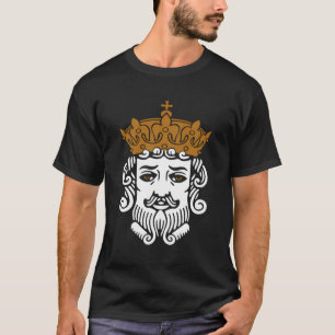 Camiseta Jugador de tarjetas Poker King Face