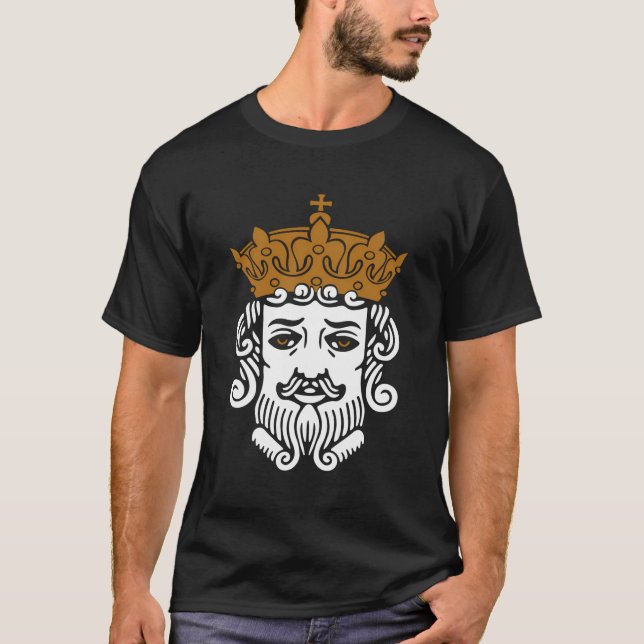 Camiseta Jugador de tarjetas Poker King Face (Anverso)