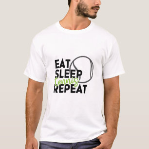 Camiseta Jugador de Tenis Come Duerme Tenis Repite