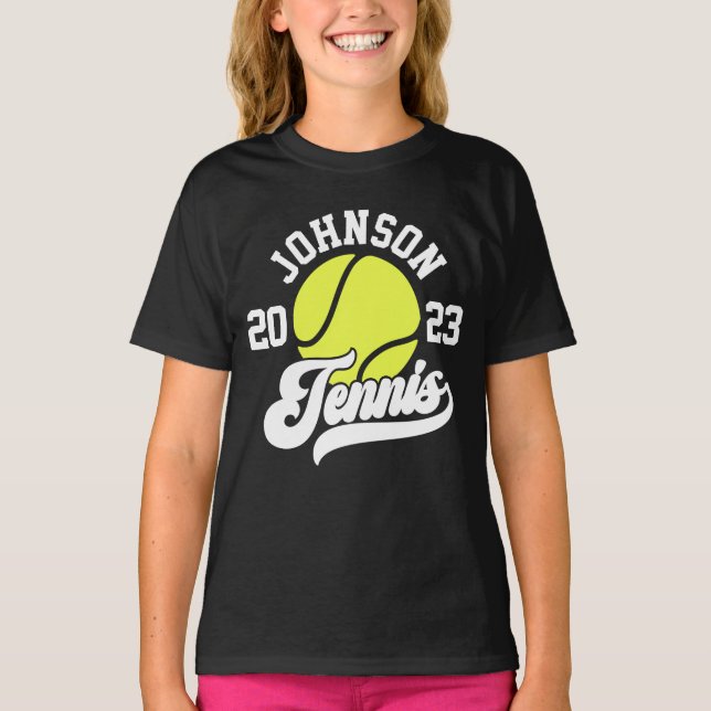 Camiseta Jugador de tenis con nombre personal Jugador de ch (Anverso)