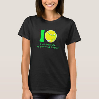 Camiseta Jugador de tenis de 10 años 2012 10º cumpleaños