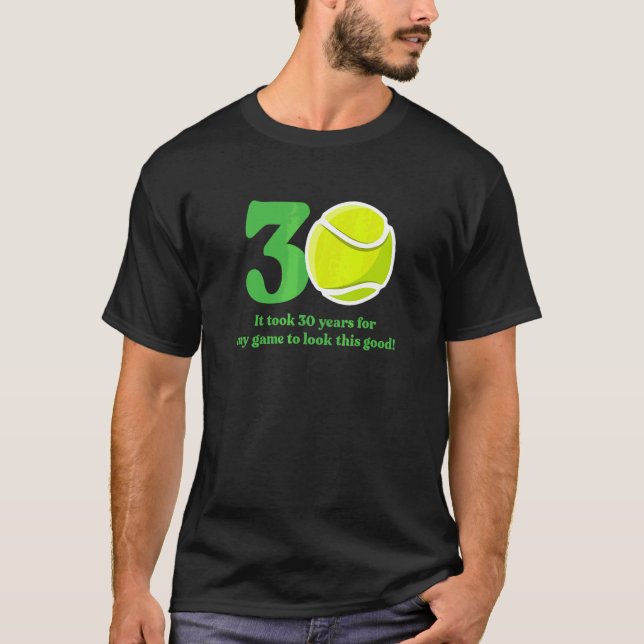 Camiseta Jugador de tenis de 30 años 1992 30º cumpleaños (Anverso)