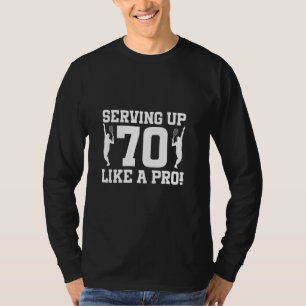Camiseta Jugador de tenis de 70 años Bi