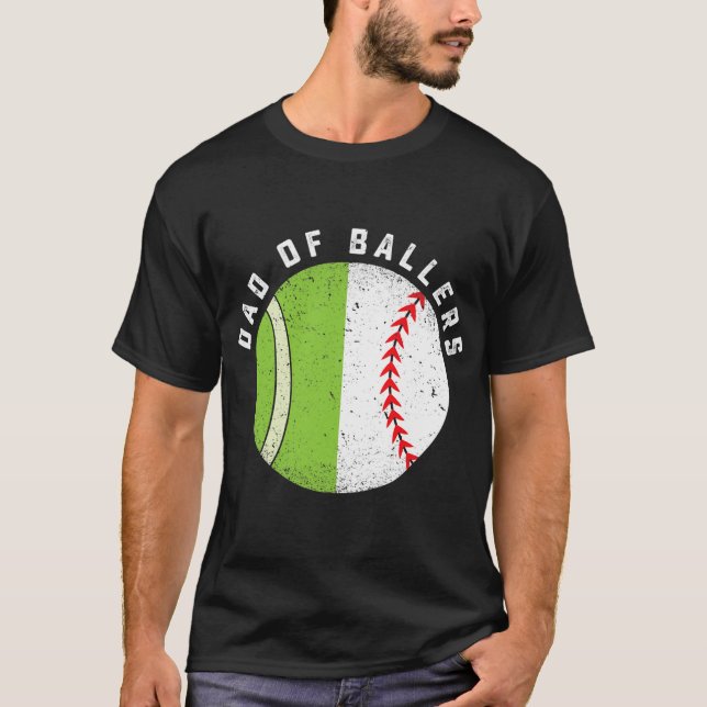 Camiseta Jugador de tenis de béisbol Guay Dad (Anverso)