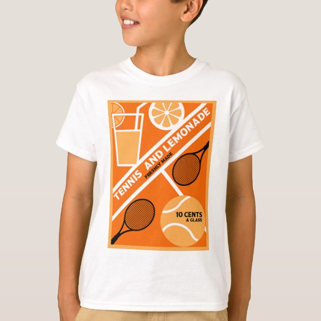 Camiseta Jugador de tenis de césped arte gráfico (Anverso)