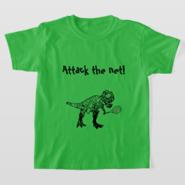 Camiseta Jugador De Tenis De Dinosaurios T-Rex Con Texto