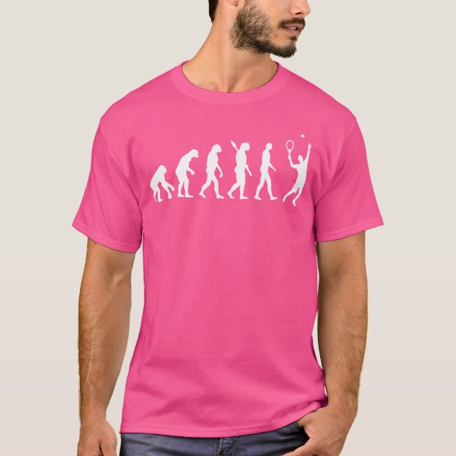 Camiseta Jugador de tenis de evolución (Anverso)