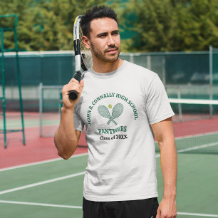 Camiseta Jugador de tenis de instituto verde personalizado