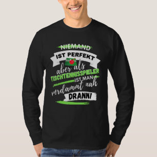 Camiseta Jugador De Tenis De Mesa Divertida Dice Diseño Par