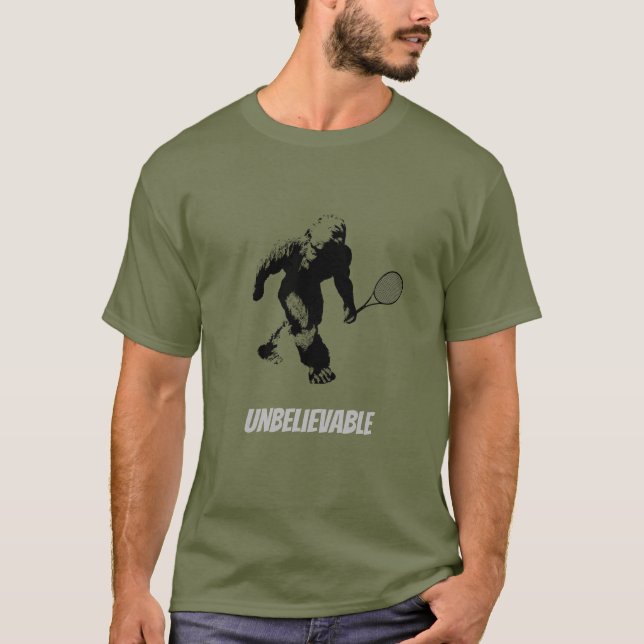 Camiseta Jugador de tenis de pie en bicicleta (Anverso)