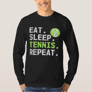 Camiseta Jugador de tenis de repetición de tenis de Sleep