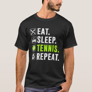 Camiseta Jugador de tenis divertido repitiendo el sueño