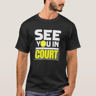 Camiseta Jugador De Tenis En La Corte