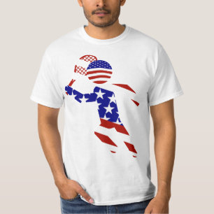 Camiseta Jugador de tenis masculino-americano