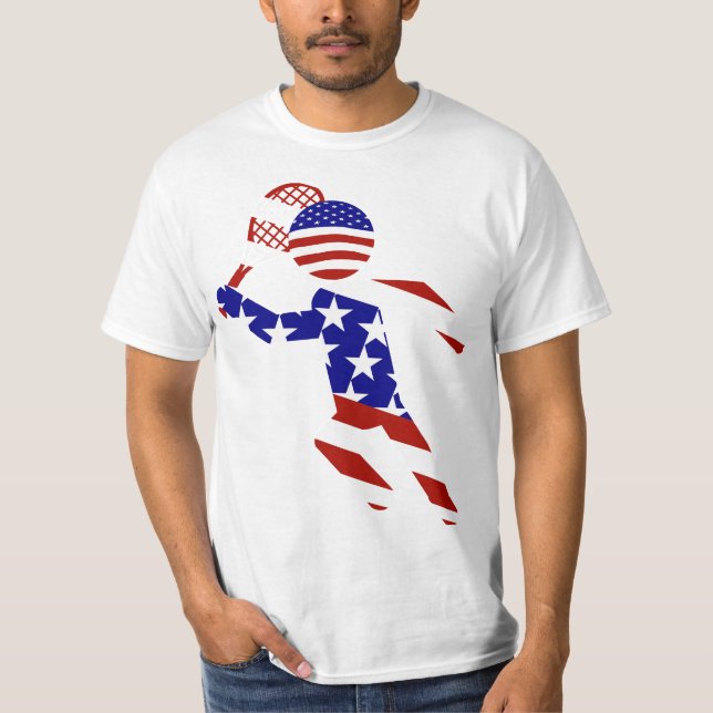 Camiseta Jugador de tenis masculino-americano (Anverso)