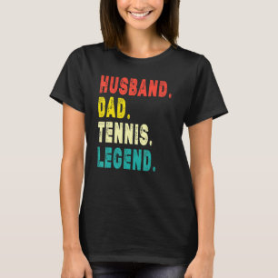 Camiseta Jugador de tenis masculino esposo papá leyenda de