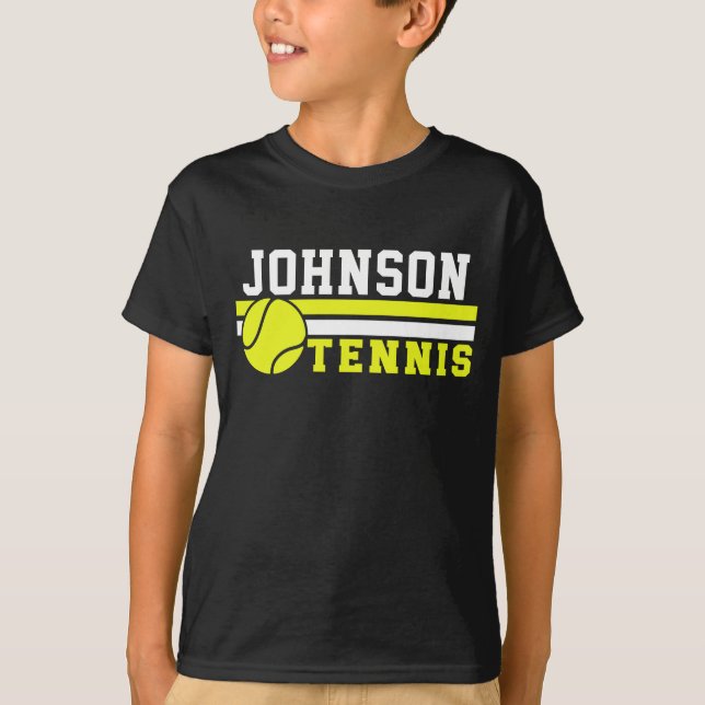 Camiseta Jugador de tenis NOMBRE Ball Game Court Personaliz (Anverso)