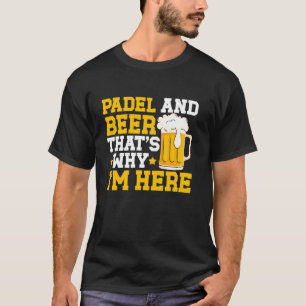 Camiseta Jugador De Tenis Padel Y Beer Padel Paddle P