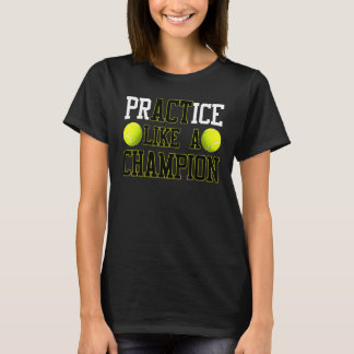 Camiseta Jugador De Tenis Practica Como Un Campeón De Tenis