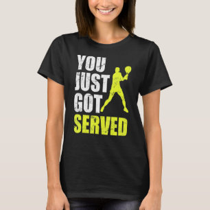 Camiseta Jugador De Tenis Que Recién Recibió Un Chiste Dive