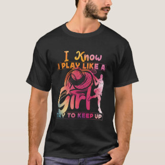 Camiseta Jugador de Tenis Raqueta Acuarela Sé que Juego Com