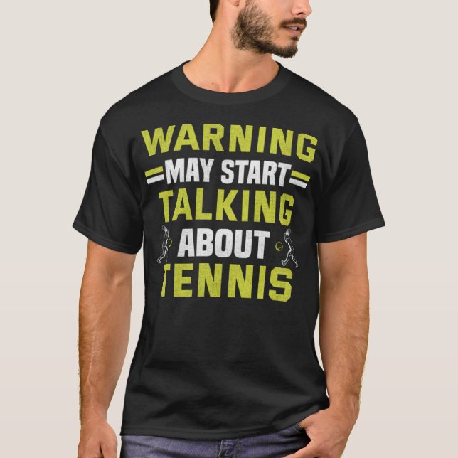 Camiseta Jugador de tenis raqueta partido de bola viejo (Anverso)