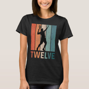 Camiseta Jugador de tenis retro de 12 años de edad