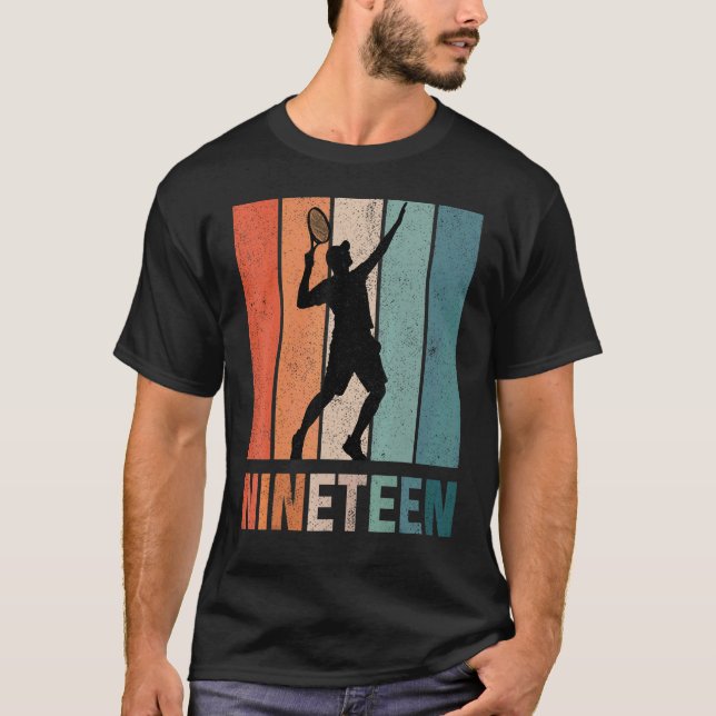 Camiseta Jugador de tenis retro de 19 años de edad Nin (Anverso)