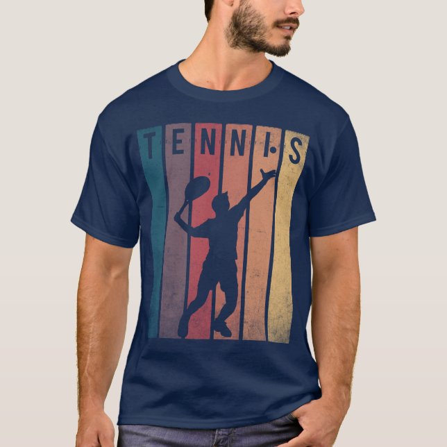 Camiseta Jugador de tenis Retro Sunset (Anverso)