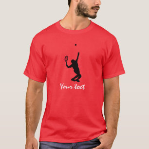 Camiseta Jugador de tenis; rojo