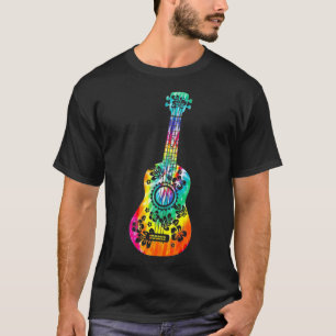 Camiseta Jugador de Tie Dye Ukulele Músico hawaiano