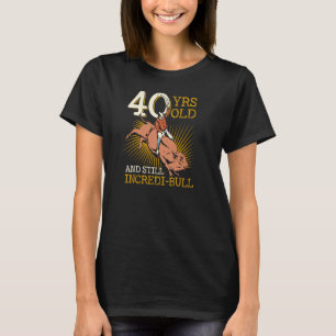 Camiseta Jugador de toros de rodeo de 40 años
