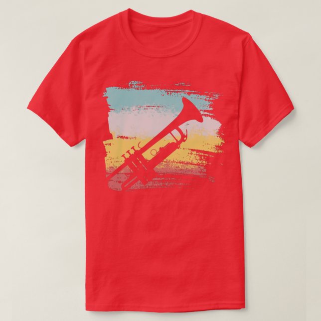 Camiseta Jugador de trompeta de época (Diseño del anverso)
