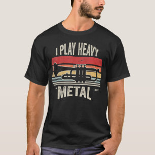 Camiseta Jugador de Trompeta de Heavy Metal Retro Vintage