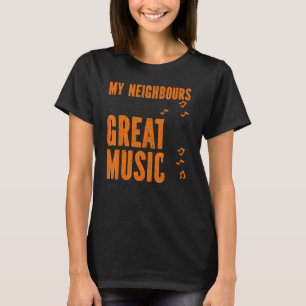 Camiseta Jugador de trompetas mis vecinos escuchan música g
