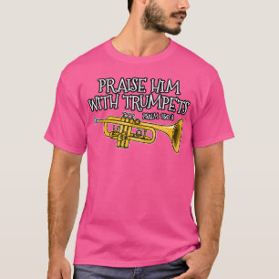 Camiseta Jugador de Trumpet cristiano lo alaba con trompeta