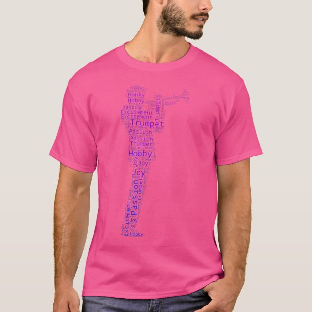 Camiseta Jugador De Trumpeta De Jazz Masculino (Anverso)