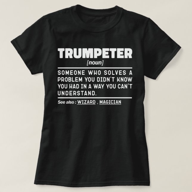 Camiseta Jugador de Trumpeter de definición moderna Cumplea (Diseño del anverso)