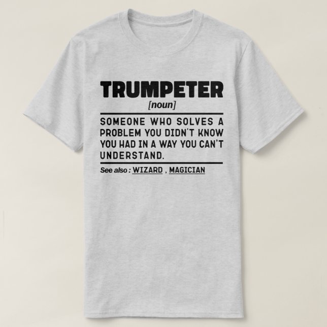 Camiseta Jugador de Trumpeter de definición moderna Cumplea (Diseño del anverso)