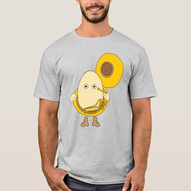 Camiseta Jugador de Tuba Egghead (Anverso)