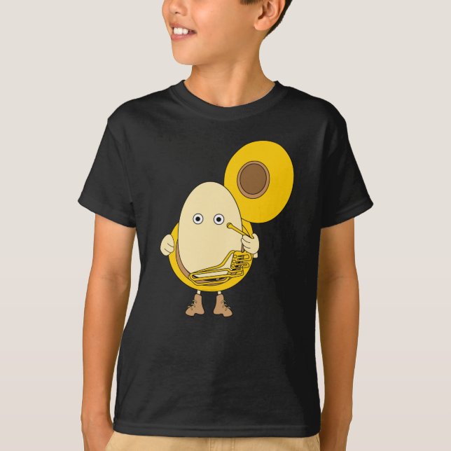 Camiseta Jugador de Tuba Egghead (Anverso)