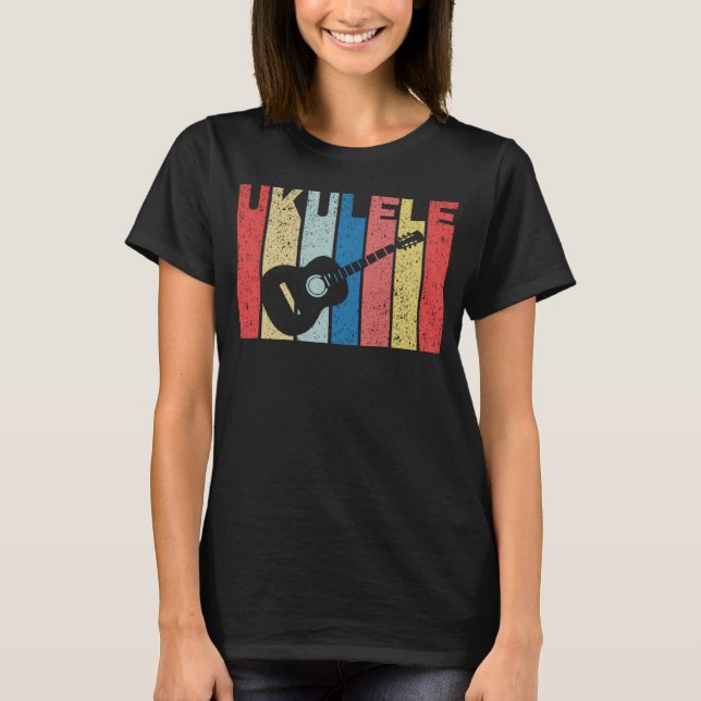 Camiseta Jugador de Ukulele Cute Uke Tees (Anverso)