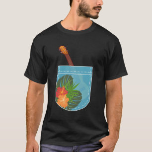 Camiseta Jugador de Ukulele Hawaii Tropical Gif Ukulele