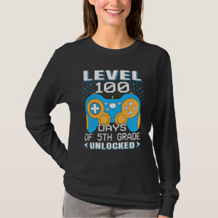 Camiseta Jugador de Video 100 Días de Escuela Estudiante de