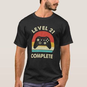Camiseta Jugador de vídeo completo de nivel 21 - 21ª Anive 