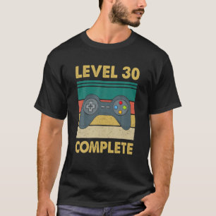 Camiseta Jugador De Vídeo Completo De Nivel 30 - 30ª Anive 